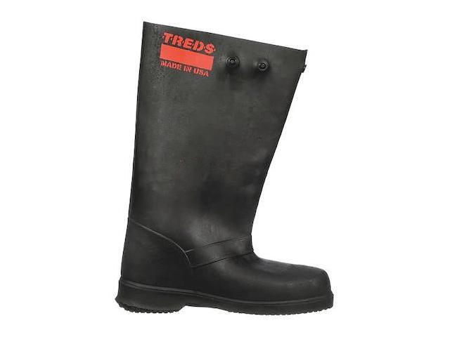 TREDS OVERBOOTS 17856 Overboots, Plain Toe, 17 in Height, Snap Tab Closure,