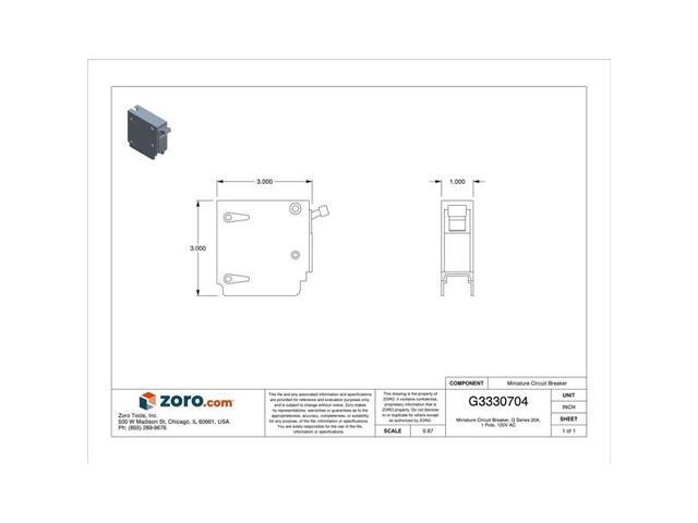 SIEMENS Q120HID Miniature Circuit Breaker, Q Series, 20A, 1 Pole, 120V AC, 10kA