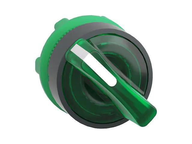 SCHNEIDER ELECTRIC ZB5AK1433 Illum Selector Switch,2 Pos,22mm,Green