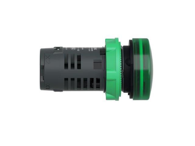 SCHNEIDER ELECTRIC XB5EVB3 Pilot Light,Green,LED Lamp Type