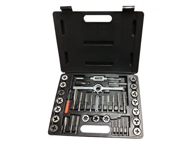 Drill America DWT40PC-HS-MM-ROUND 3-12mm HSS Tap and Die Set with Round Die