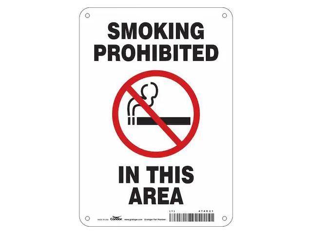 CONDOR 474K21 Safety Sign, 10' H, 7 in W, Horizontal Rectangle, English, 474K21