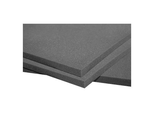 AURALEX ACOUSTICS PLATSHEET Acoustic Foam, High-Density Foam, 24 in W, 4 ft L,