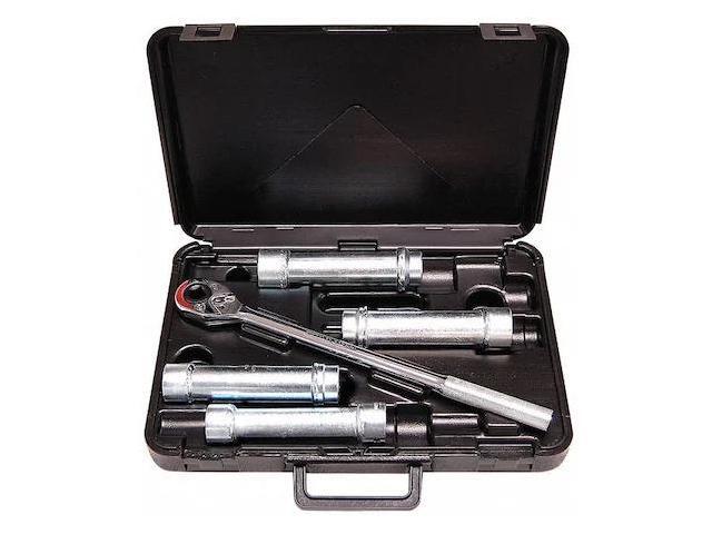 WHEELER-REX 961 1/2' Drive Deep Socket SAE 5 Pieces 15/16 in to 1 1/4 in, Zinc