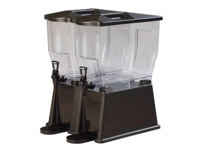 CARLISLE FOODSERVICE 1085103 Beverage Dispenser,Double,6 Gal,Black