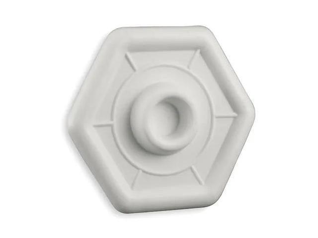 ZORO SELECT 1XNK3 Protector Plate,White, Dia. 3-4/5 In.