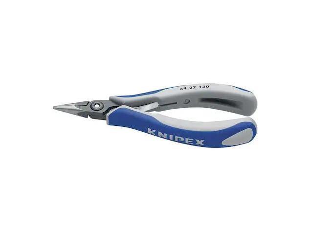 Knipex 34-22-130 Precision Electronics Gripping Pliers (half-round jaws)