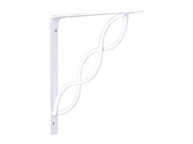 JOHN STERLING RP-0091-8WT 8 IN White Scroll Shelf Bracket