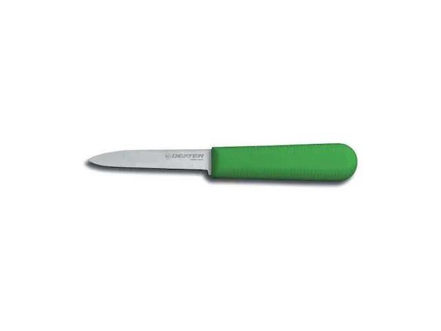 DEXTER RUSSELL 15303G Paring Knife,3-1/4' L,SS Blade,Green