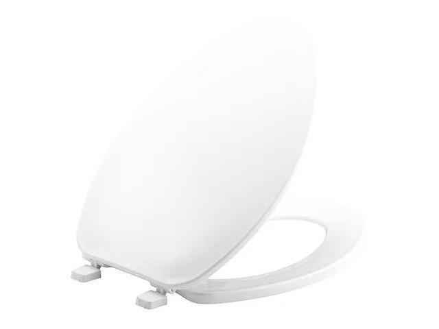 BEMIS GR170 000 Toilet Seat, With Cover, Plastic, Elongated, White