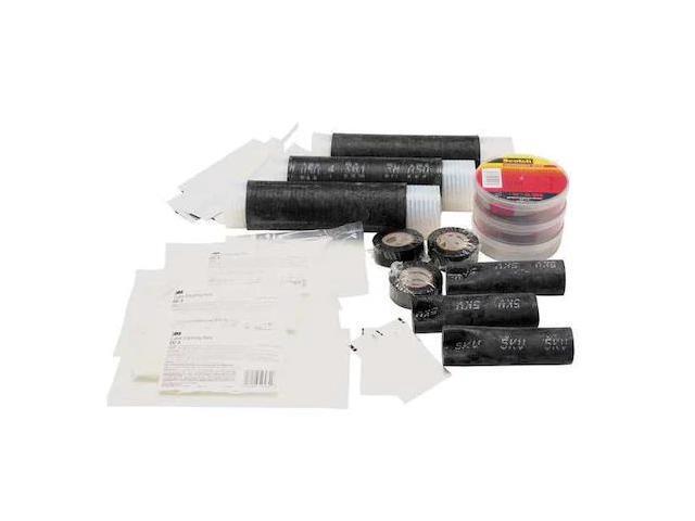 3M 5321 Splice Kit, 4 AWG Max, Black, EPDM Rubber Insulation, 8,000 V