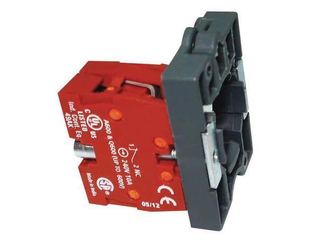 DAYTON 30G086 Contact Block,Mounting Base,22Mm,1NC