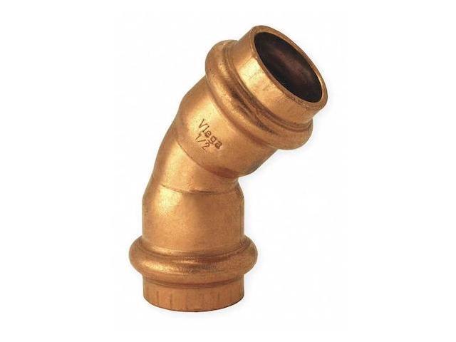 Viega Propress 1/2' 45 Degree Copper Elbow - Double Press