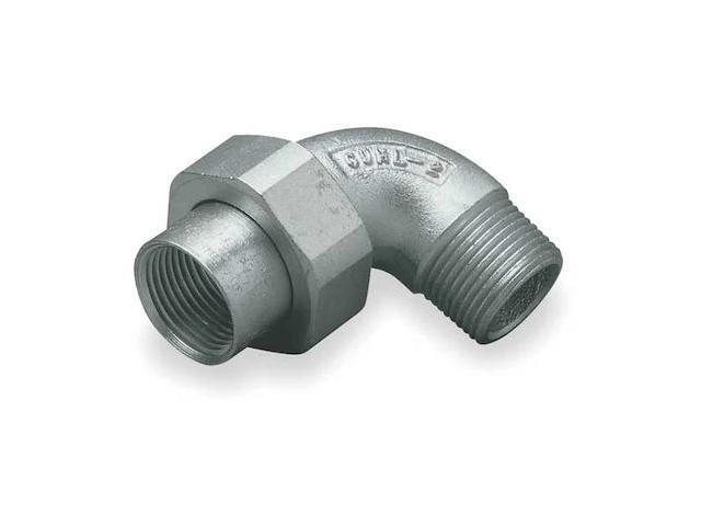 HUBBELL KILLARK GUML-1MWW IMC Union, 1/2 in, Threaded, Steel, Plain, Gray