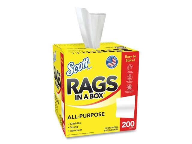 SCOTT KCC 75260 Scott Rags In A Box, Disposable Rags, Rinse & Reuse, Pop-Up