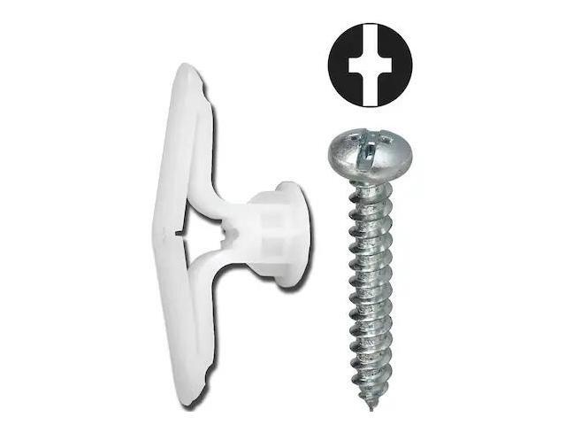 DOTTIE NTK14LTP L. H. Dottie No 8 Nylon Toggle Anchor Kit w/ Pan Head Combo Head