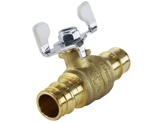 APOLLO EPXV34T 3/4 in. Brass PEX-A Barb Ball Valve with Tee Handle