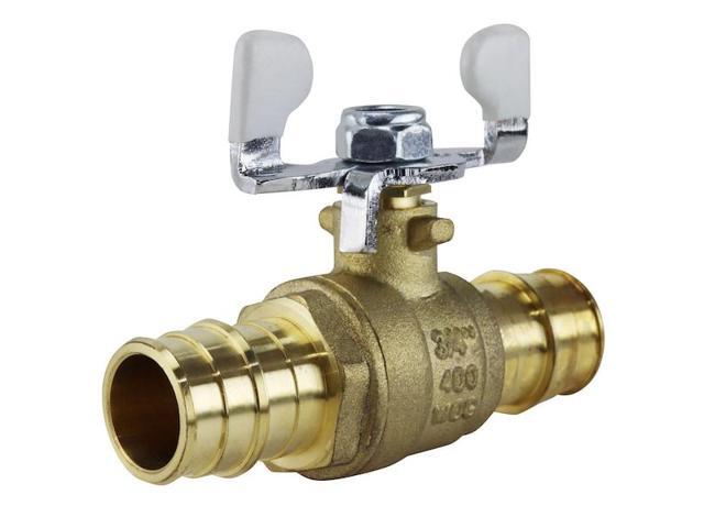 APOLLO EPXV34T 3/4 in. Brass PEX-A Barb Ball Valve with Tee Handle