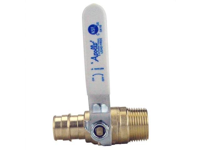 APOLLO EPXV34M 3/4 in. Brass PEX-A Barb x 3/4 in. Male Pipe Thread Ball Valve