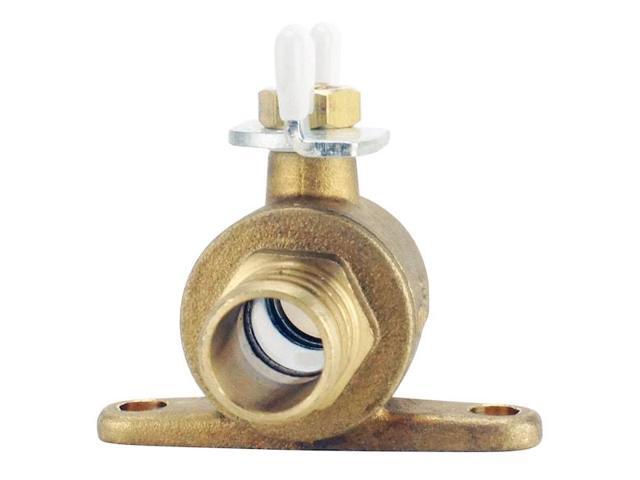 APOLLO APXV34T 3/4 in. Brass PEX Barb Ball Valve with Tee Handle and Mounting