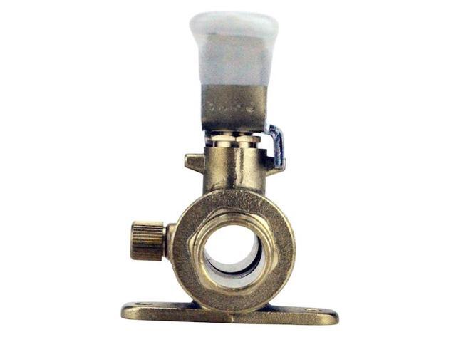APOLLO APXV34WD 3/4 in. Brass PEX Barb Ball Valve with Drain and Mounting Pad
