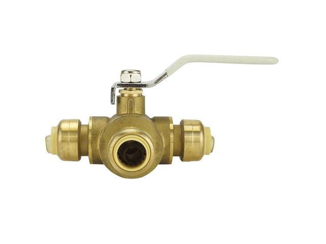 APOLLO FSBBV312 1/2 in. Brass Push-To-Connect 3-Way Ball Valve