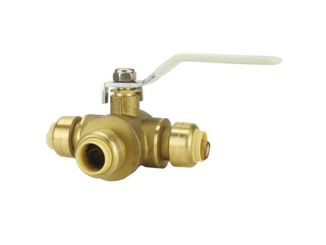 APOLLO FSBBV312 1/2 in. Brass Push-To-Connect 3-Way Ball Valve