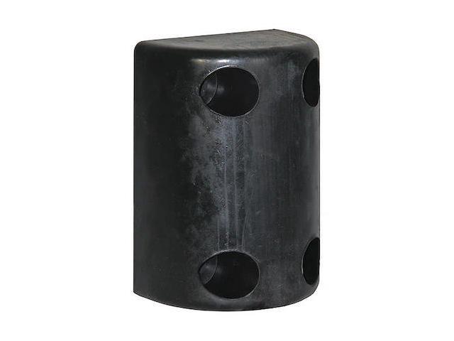 BUYERS PRODUCTS B4500 Precision Molded Rubber Bumper - 5-1/2 x 3-23/32 x 7-5/8