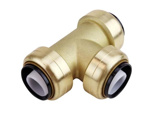 APOLLO FSBT1 1 in. Brass Push-to-Connect Tee