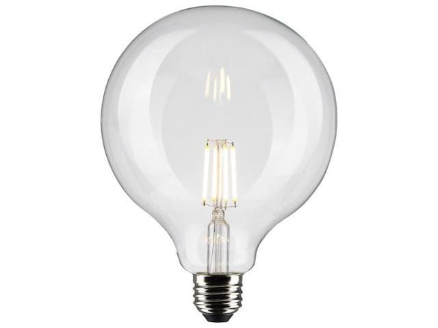 SATCO S21248 4 Watt G40 LED Lamp, Clear, Medium Base, 90 CRI, 2700K, 120 Volts
