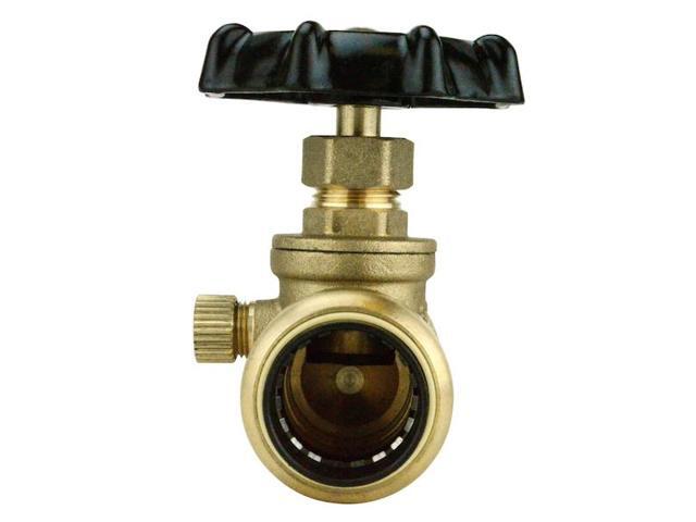 APOLLO FSBSV34WD 3/4 in. Brass Push-To-Connect Stop Valve with Drain