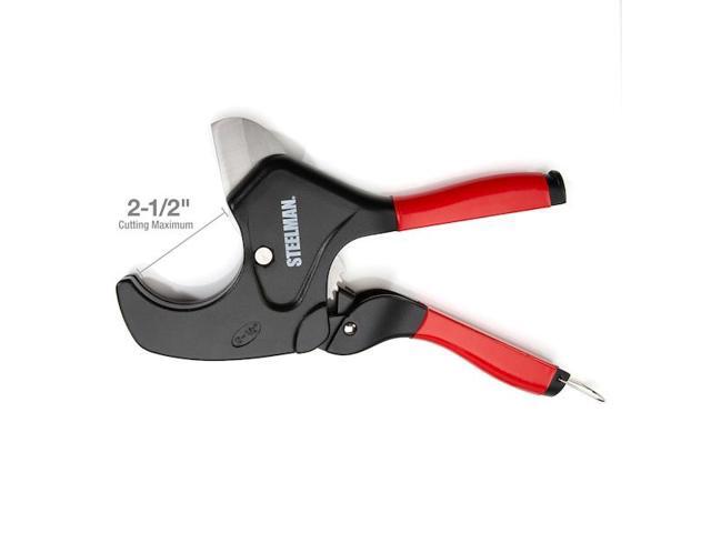STEELMAN 42565 212Inch Jaw Ratcheting PVC and Plastic Pipe Cutters