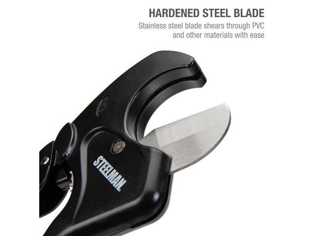 STEELMAN 42565 212Inch Jaw Ratcheting PVC and Plastic Pipe Cutters