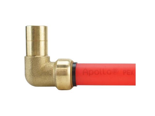 APOLLO FSBE34STR 3/4 in. Brass Push-To-Connect Street 90-Degree Elbow