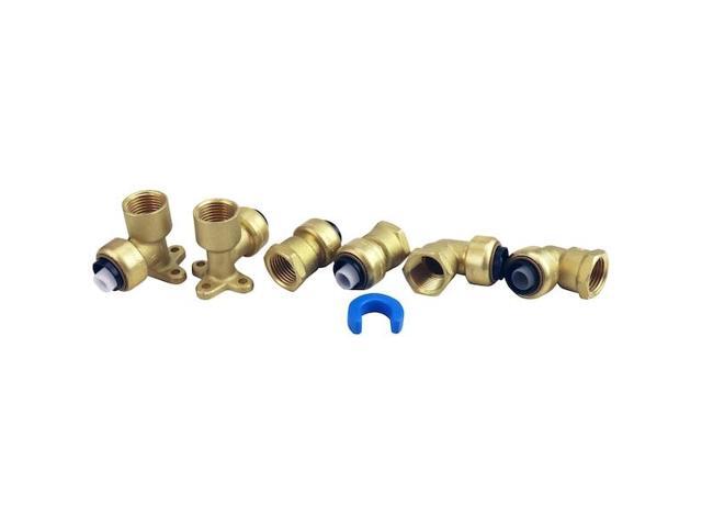 APOLLO FSBSHOWKIT 1/2 in. Brass Push-To-Connect Shower/Tub Installation Kit