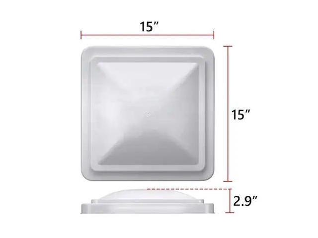 SUPERIOR ELECTRIC RVA1550W RV Trailer Roof Vent Lid / Cover Universal