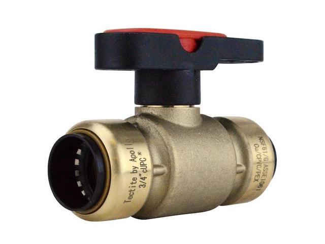 APOLLO FSBBV34TX 3/4 in. Brass Push-To-Connect Compact Ball Valve with Lockable