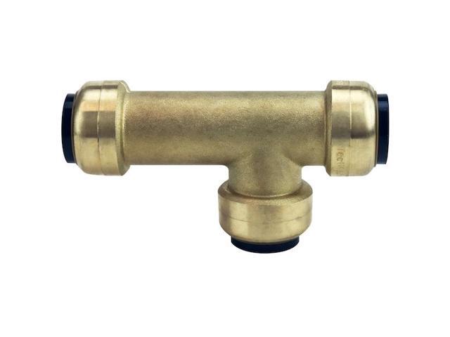 APOLLO FSBT34SL 3/4 in. Brass Push-To-Connect Slip Tee Fitting