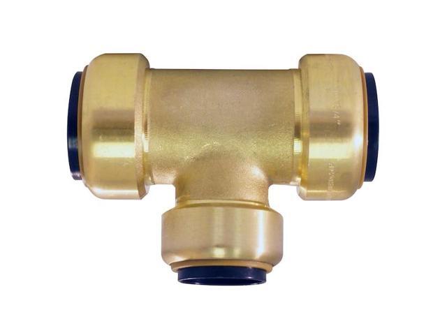 APOLLO FSBT1134 1 in. x 1 in. x 3/4 in. Brass Push-to-Connect Reducer Tee