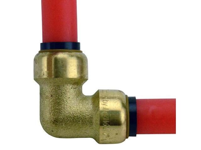 APOLLO FSBE126JR 1/2 in. Brass Push-To-Connect 90-Degree Elbow Jar (6-Pack), 6PK