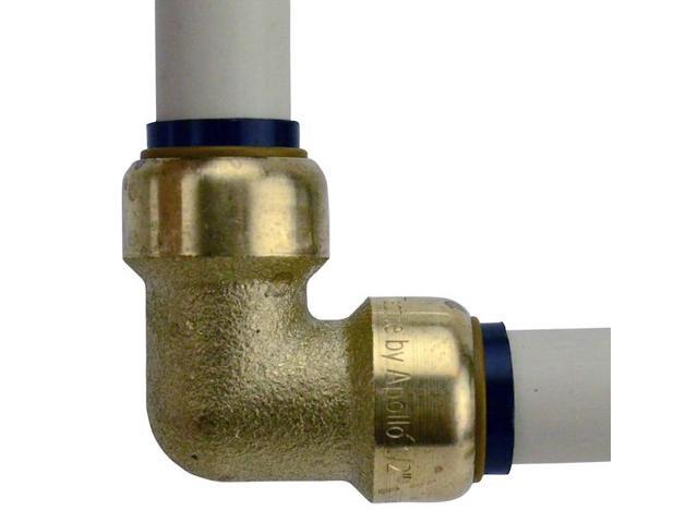 APOLLO FSBE126JR 1/2 in. Brass Push-To-Connect 90-Degree Elbow Jar (6-Pack), 6PK
