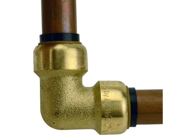 APOLLO FSBE126JR 1/2 in. Brass Push-To-Connect 90-Degree Elbow Jar (6-Pack), 6PK