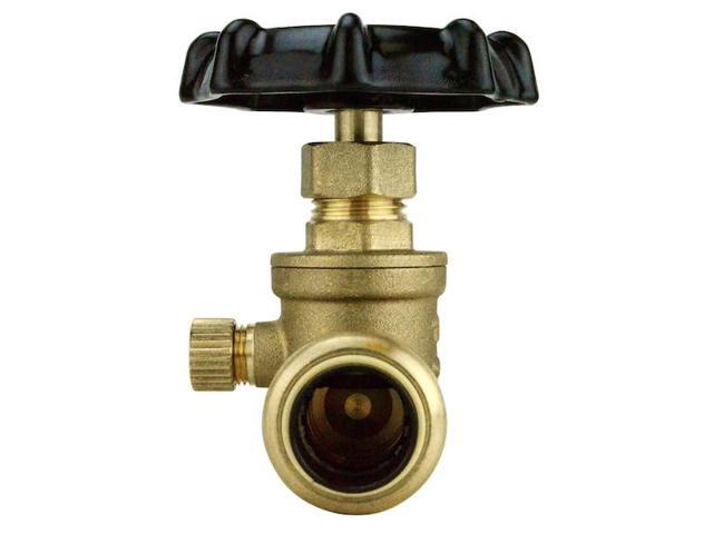 APOLLO FSBSV12WD 1/2 in. Brass Push-To-Connect Stop Valve with Drain