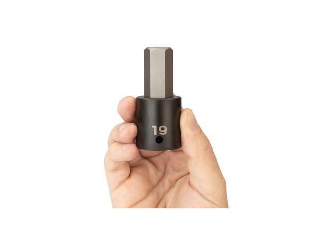 TEKTON SIB23219 1/2 Inch Drive x 19 mm Hex Impact Bit Socket