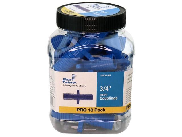 APOLLO ABTC3418JR 3/4 in. Blue Twister Polypropylene Insert Coupling Jar