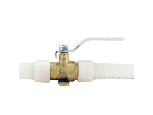 APOLLO EPXV34WD 3/4 in. Brass PEX-A Barb Ball Valve with Drain and Mounting Pad