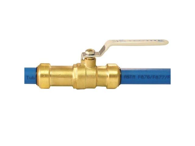 APOLLO FSBBV34SL 3/4 in. Brass Push-to-Connect Slip Ball Valve
