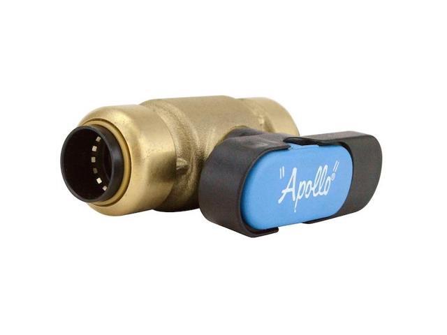 APOLLO FSBBV12TX 1/2 in. Brass Push-To-Connect Compact Ball Valve with Lockable