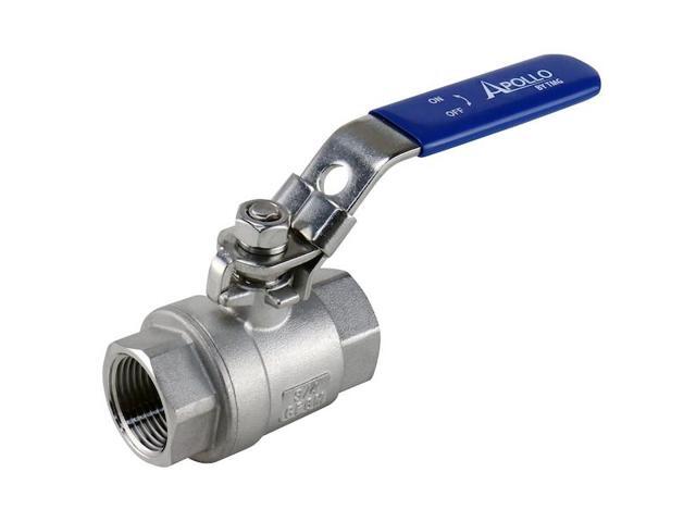 APOLLO 96F10427 3/4 in. Stainless Steel FNPT x FNPT Full-Port Ball Valve with