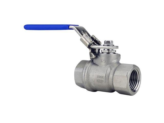 APOLLO 96F10327 1/2 in. Stainless Steel FNPT x FNPT Full-Port Ball Valve with